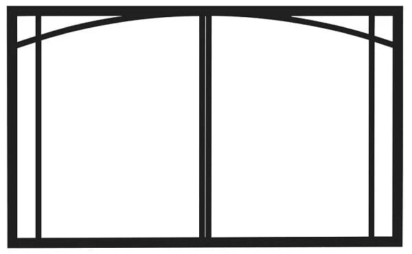 Regency Vignette Door Inlay Metallic Black B41XTE - 509-919