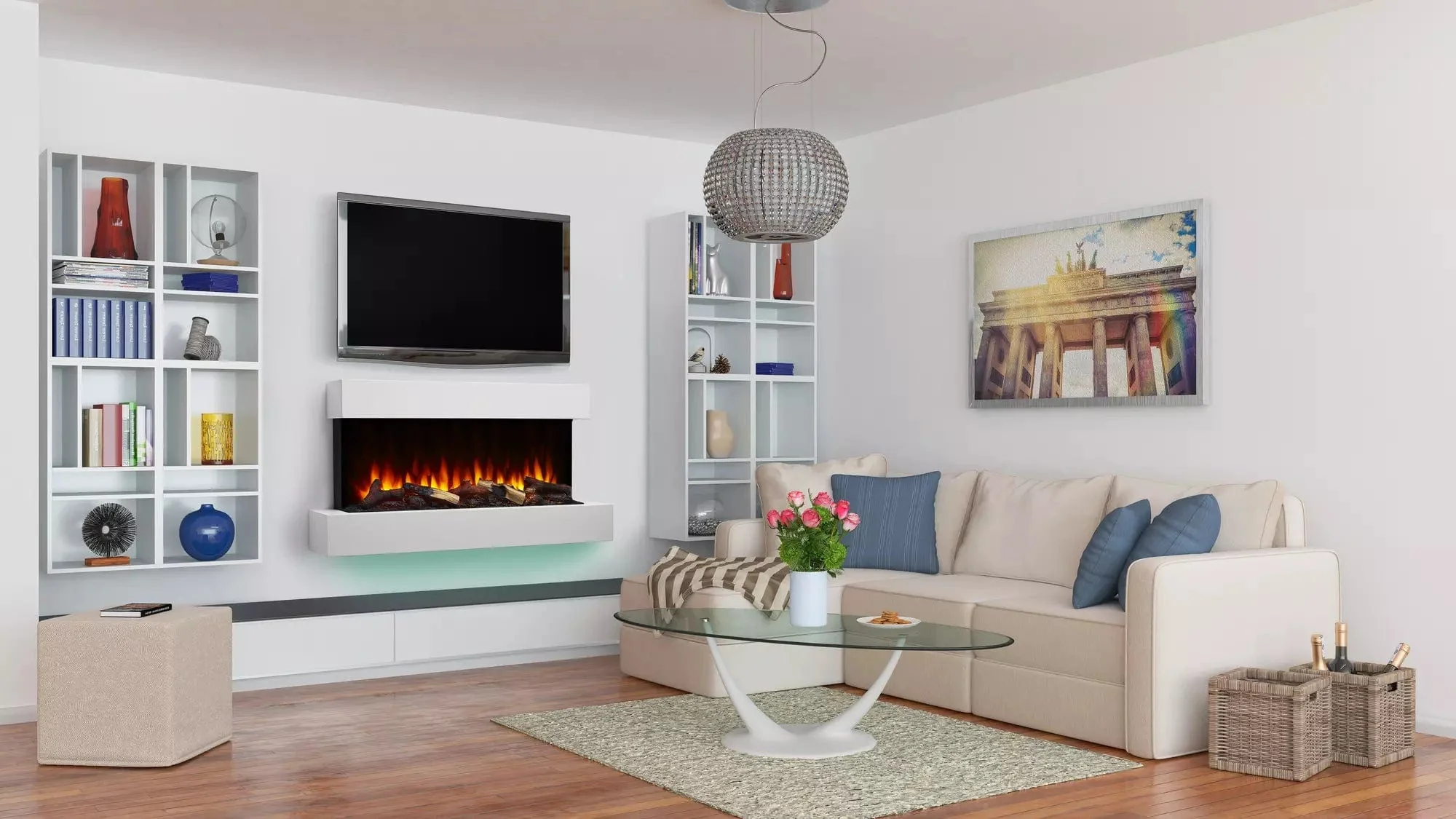Simplifire Format 36 Electric Wall-Mount Fireplace - Image 3