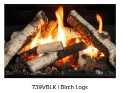 Valor Birch Log Set (739VN / VP) - 739VBLK