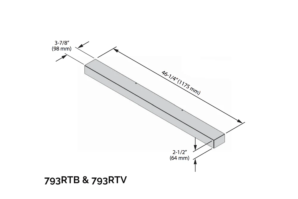 Valor Black Riser Trim (G3.5 Series) - 793RTB