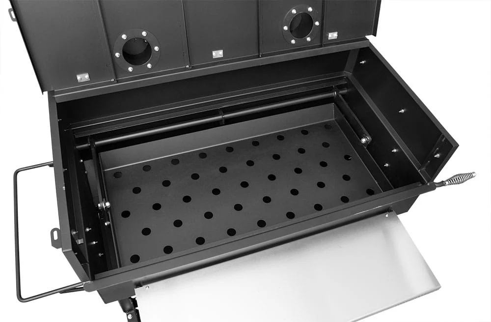 Yoder 24x48 Flat Top Charcoal Grill (Dual Smoke Stack) - Image 7