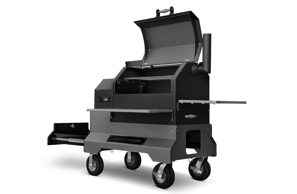 Yoder YS640s Competition Pellet Grill w/ Stainless Steel Shelves & Drawer - Image 4