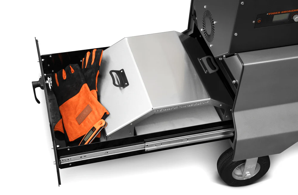 Yoder YS640s Competition Pellet Grill w/ Stainless Steel Shelves & Drawer - Image 9